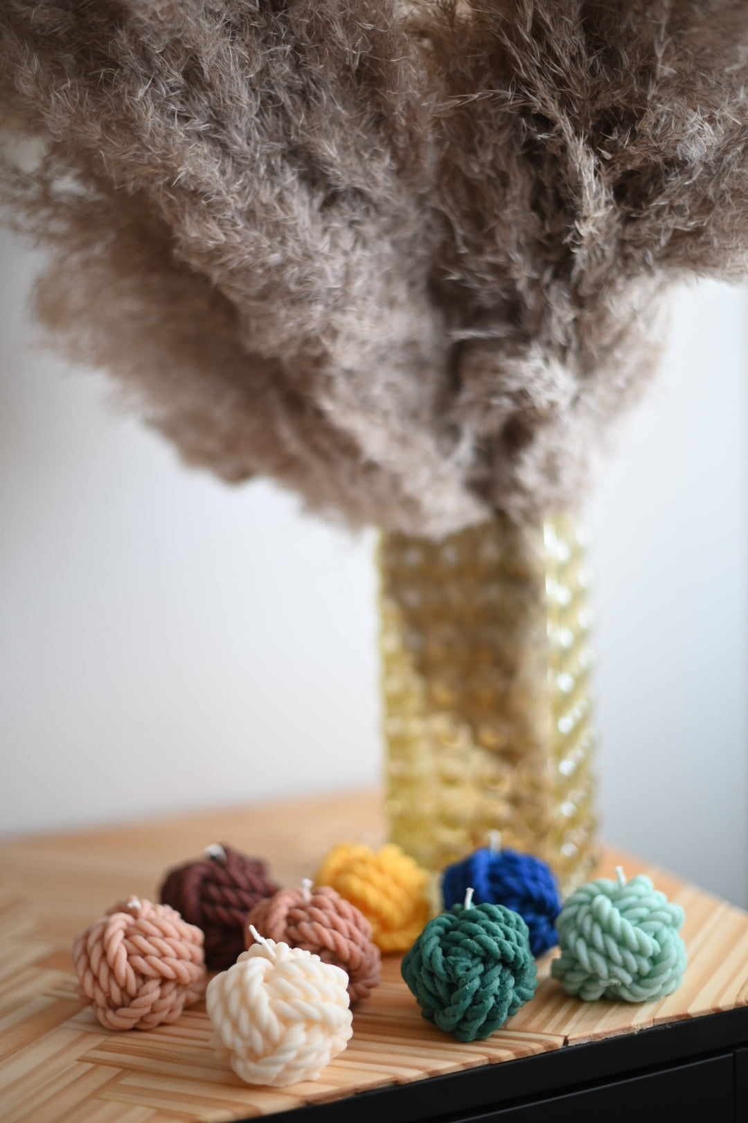 Yarn Ball Candle Collection Shop Restyled